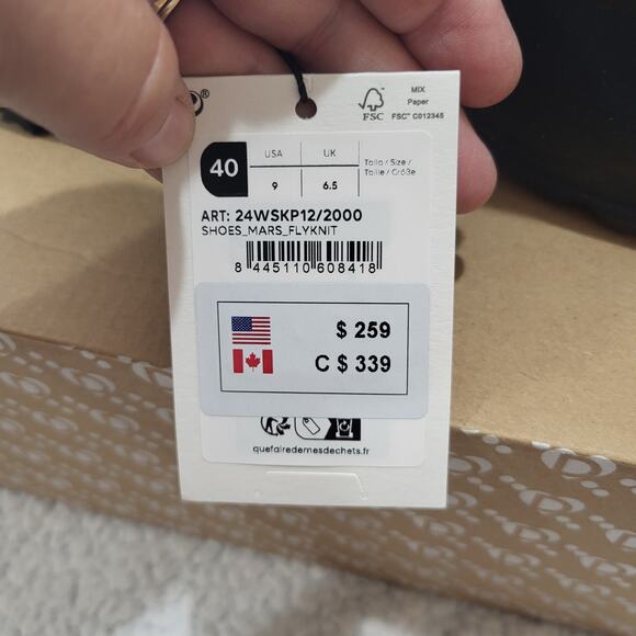 NIB Desigual Women's Sneakers Running Slip-On  Black  size  9 - Picture 9 of 9